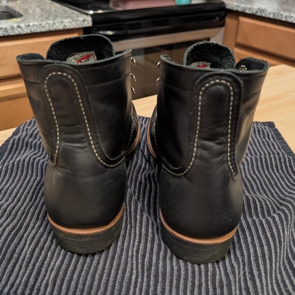Red Wing Iron Ranger 8084 men's size 8D boots in black harness leather - Picture 5 of 9
